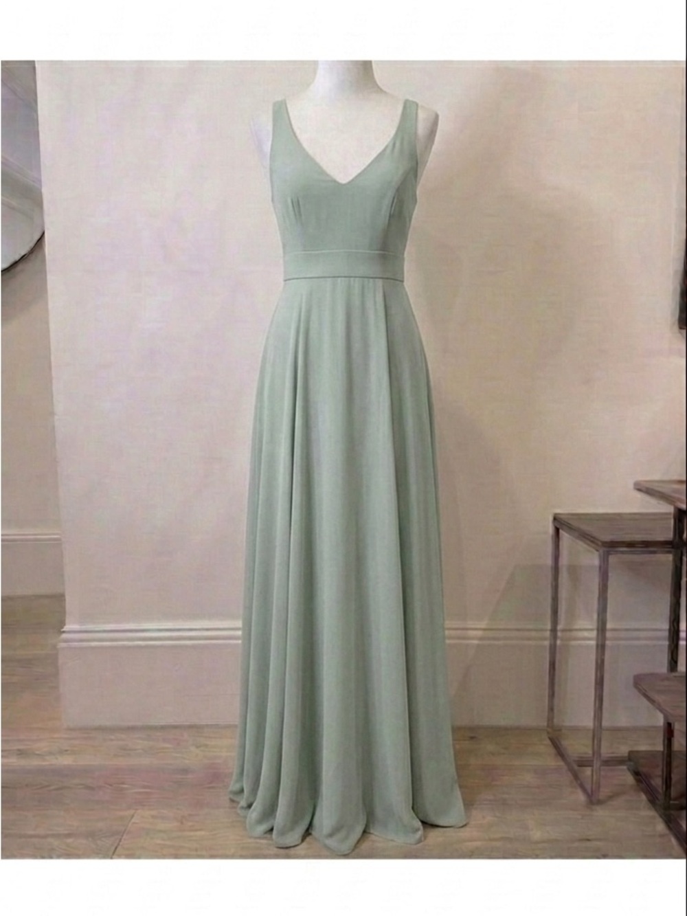 Show Me Your MuMu Sage Green V-Neck Maxi Dress